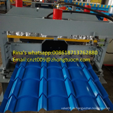 Blechdachplatte Maschine verglaste Dachplatte Roll Formmaschine